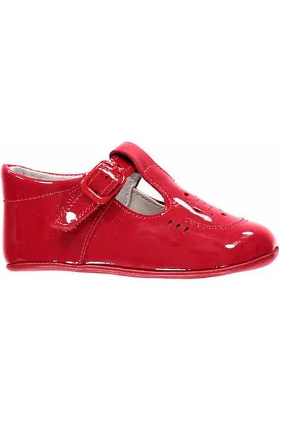 Carriage Boutique Red Soft Sole Baby Girl Shoes