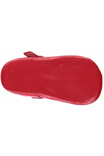 Carriage Boutique Red Soft Sole Baby Girl Shoes