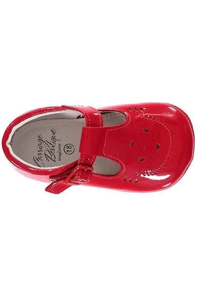 Carriage Boutique Red Soft Sole Baby Girl Shoes