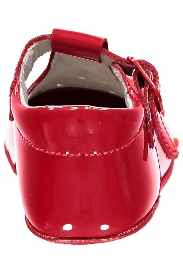 Carriage Boutique Red Soft Sole Baby Girl Shoes