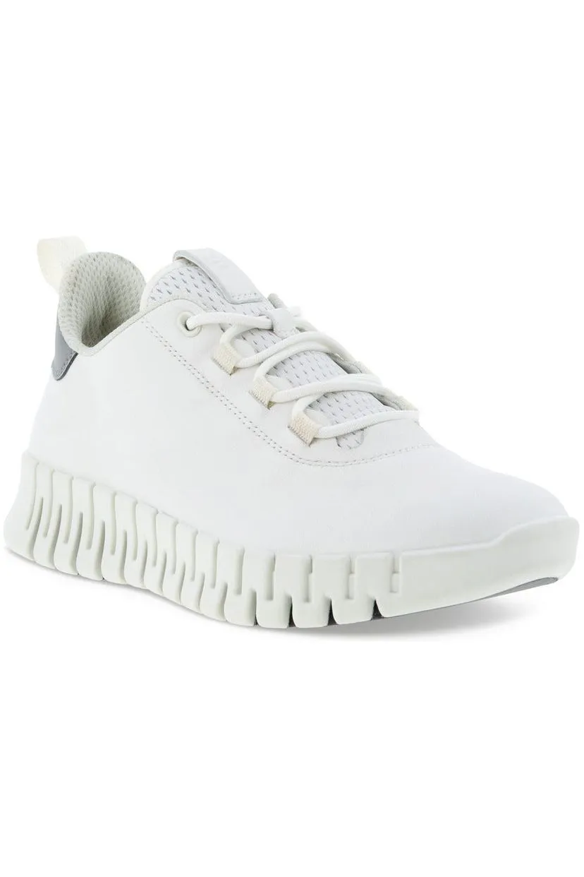 ECCO Womens Gruuv 218203 60718 in white leather