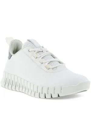 ECCO Womens Gruuv 218203 60718 in white leather