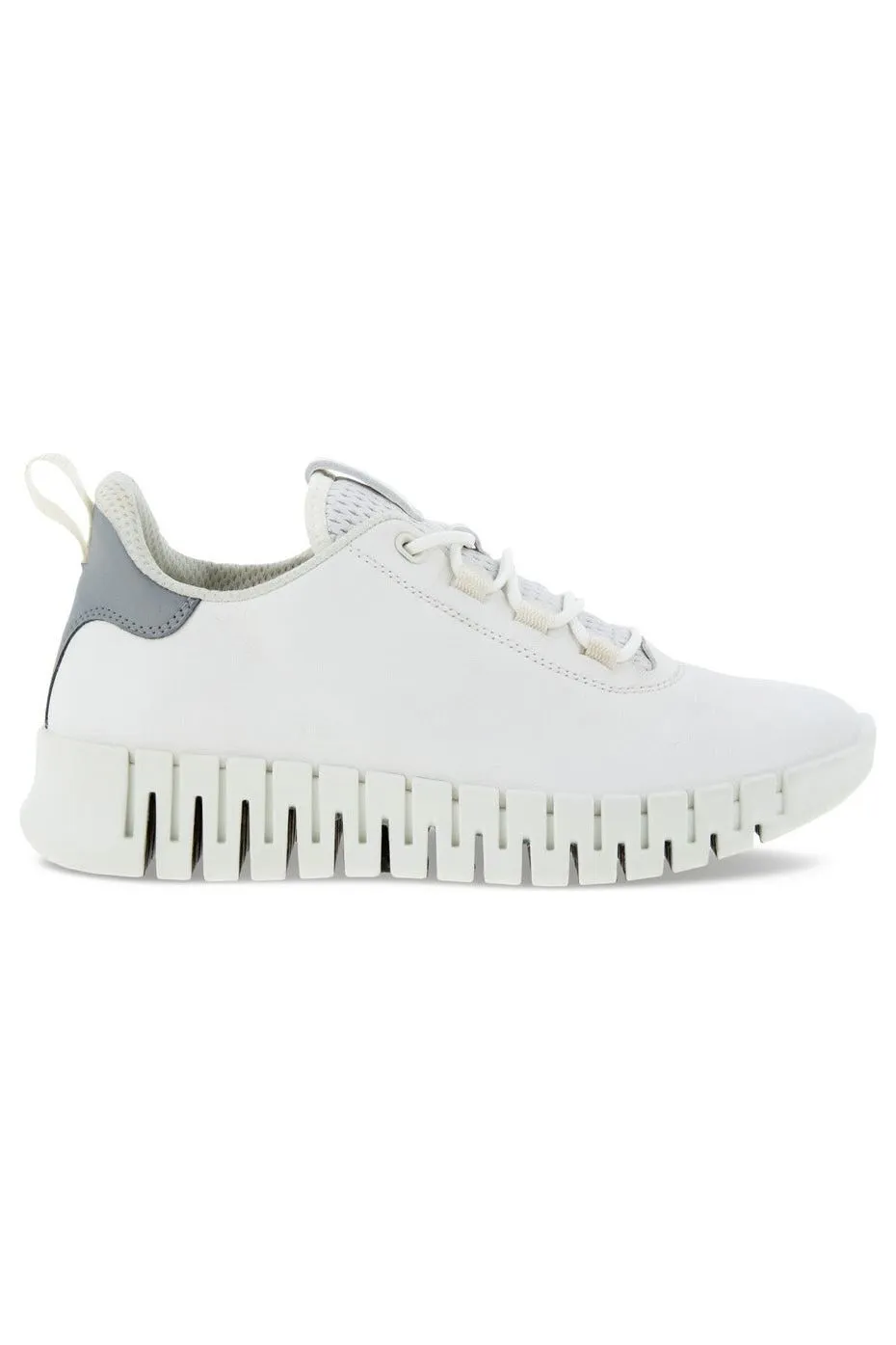 ECCO Womens Gruuv 218203 60718 in white leather