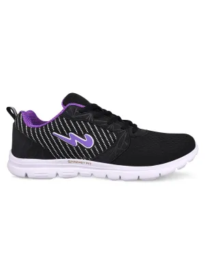 ELARA Black Women's Running Shoes