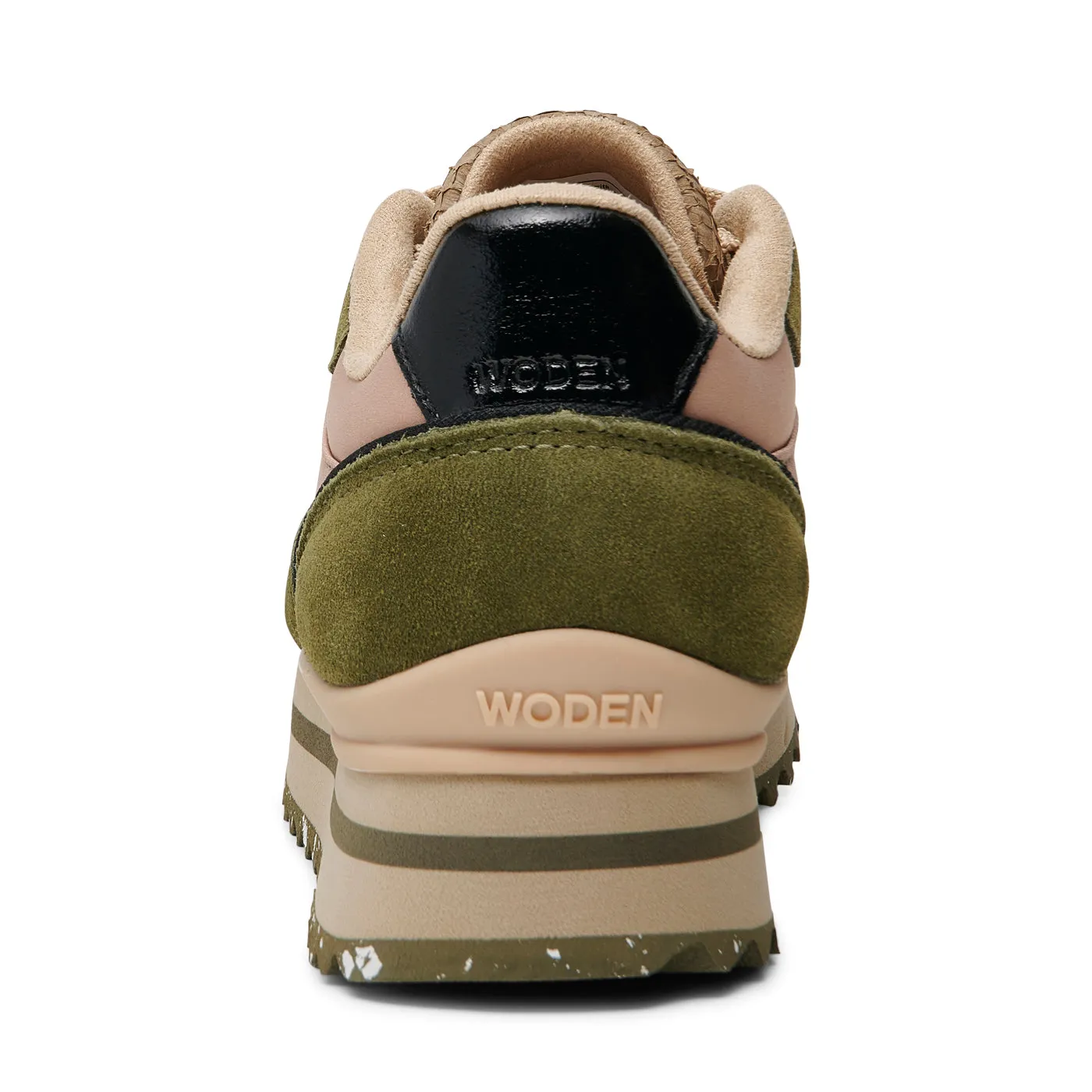 Nellie II Metallic Plateau - Coffee Cream/Dark Olive