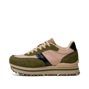 Nellie II Metallic Plateau - Coffee Cream/Dark Olive